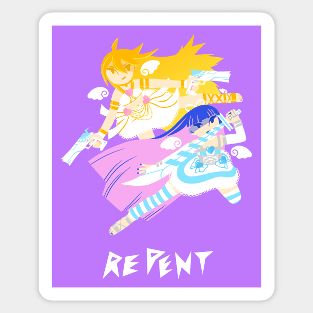 Repent ! Sticker by Janikainen